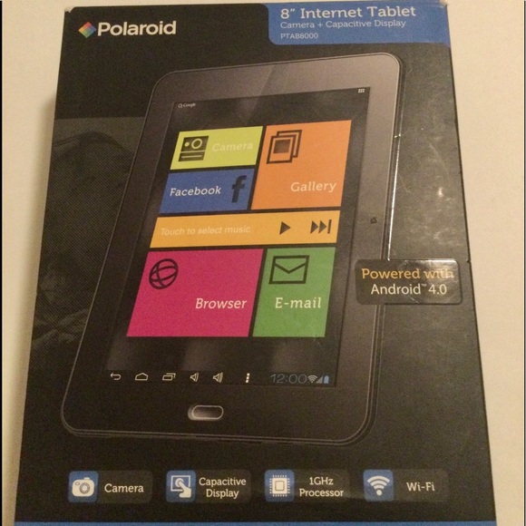 Polaroid 8” Internet Tablet Oper Sys Android 4.0 - Picture 2 of 8